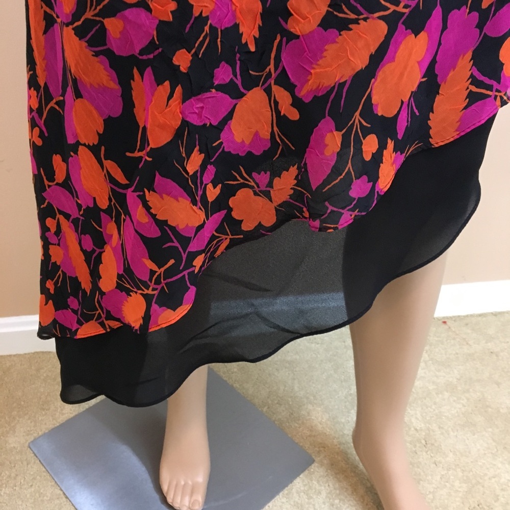 POSITIVE ATTITUDE long Dress  flowers  size 6 - Picture 3 of 4